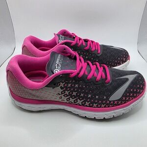 Brooks PureFlow 5 Running Shoes Womens 8‎ Black Pink 1202071B688
